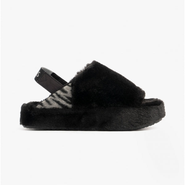 Steve madden faux fur slippers on sale