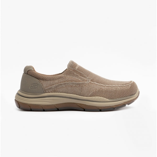 Shop Skechers 204478 TPE EXPECTED COWEN Mens Moccasin Taupe Shuperb