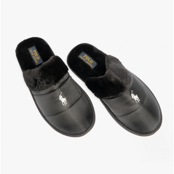 KELCIE Ladies Mule Slippers Black