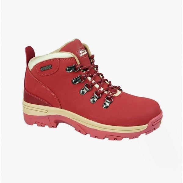 Womens fashion red hiking boots