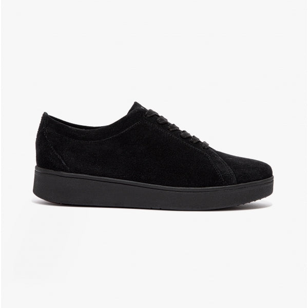 RALLY Ladies Suede Trainers All Black