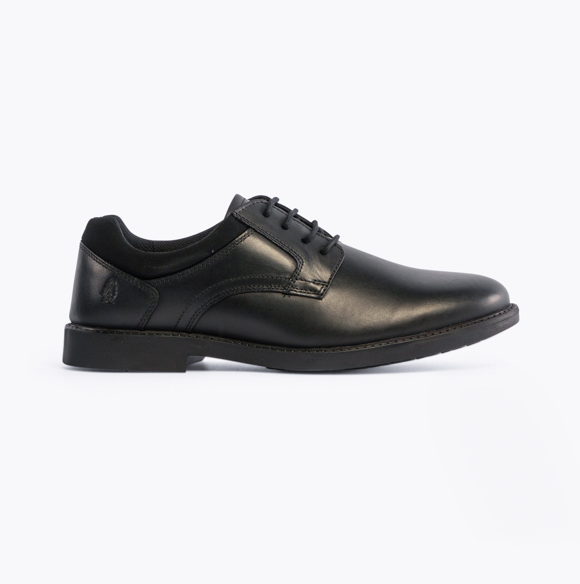 Hush Puppies TOMMY Boys Leather School Shoes Black Shuperb