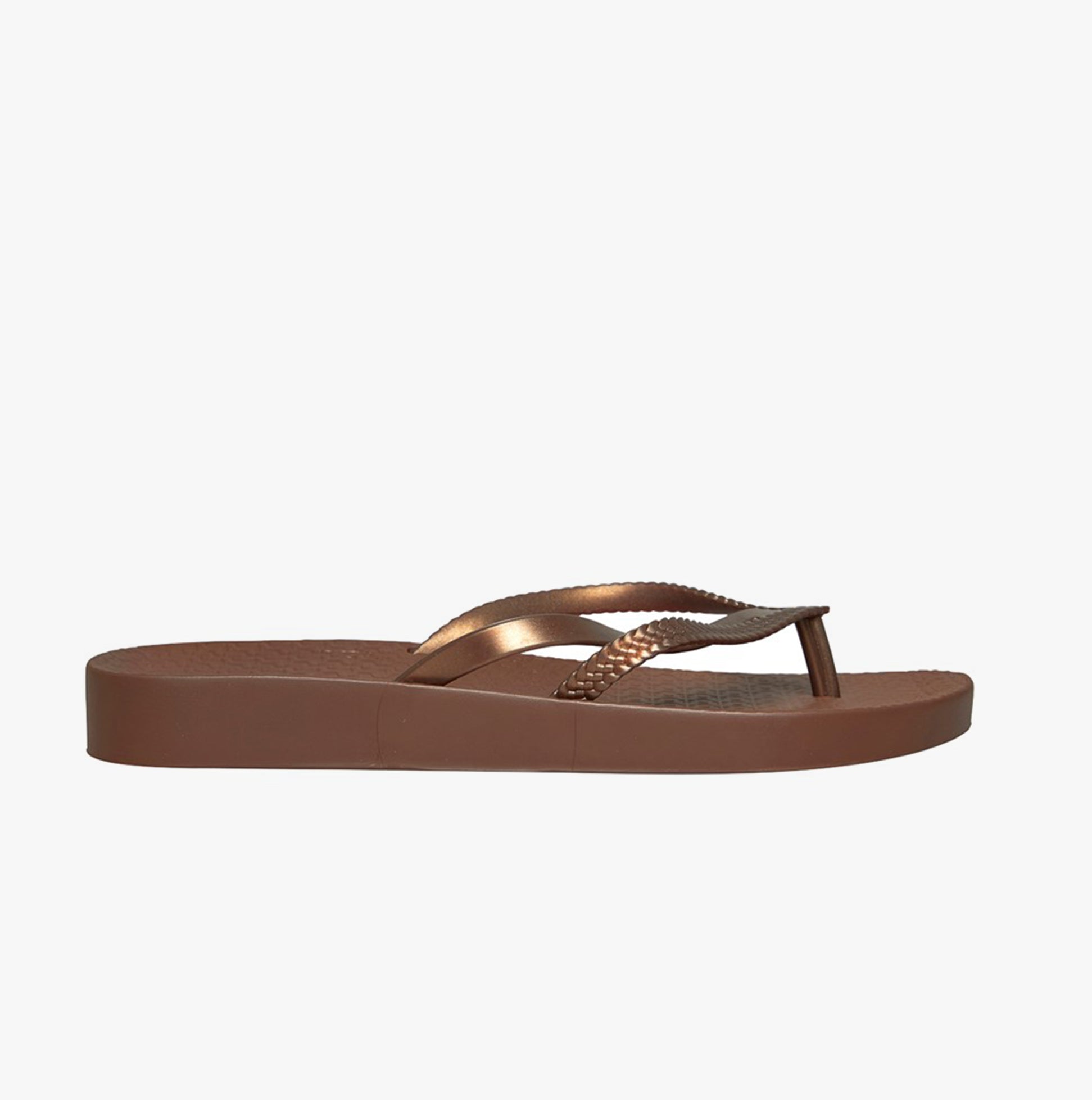 Bronze flip flops online