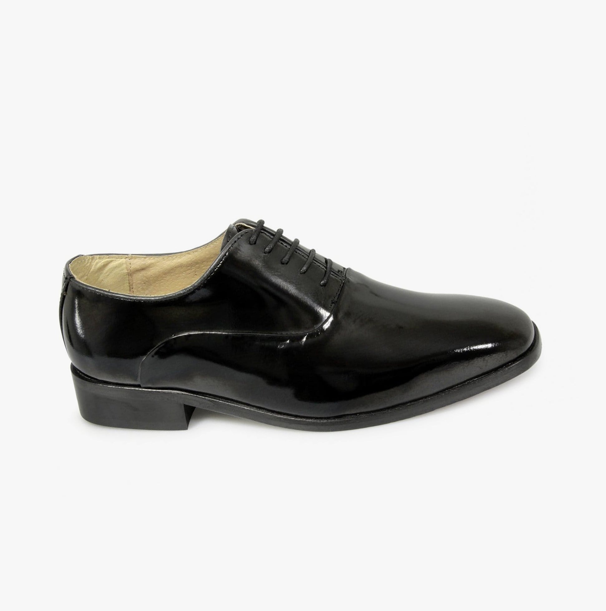 Black leather formal shoes fashion for mens