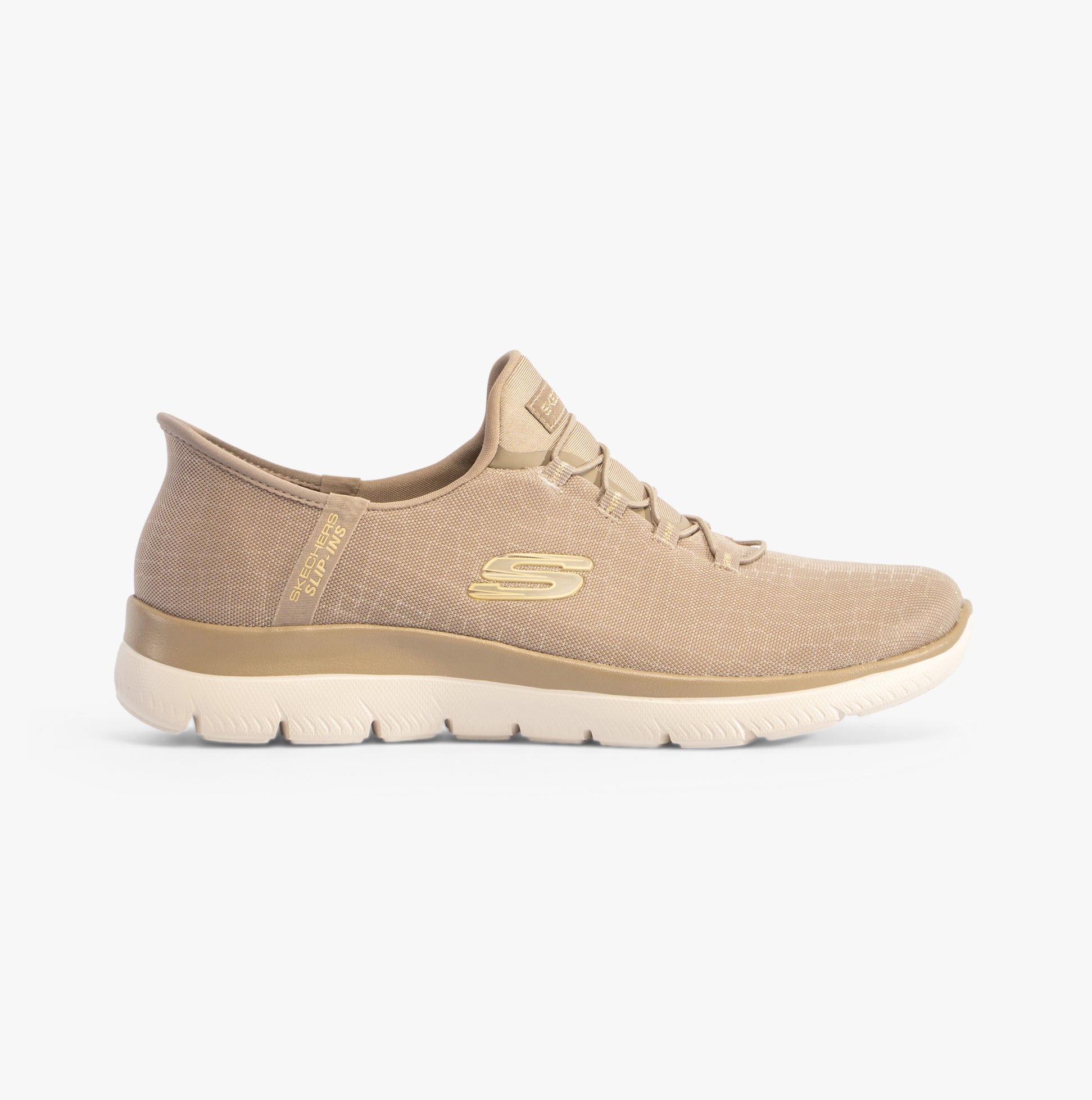 150128 TPGD SUMMITS CLASSY NIGHT Womens Trainers Taupe Gold