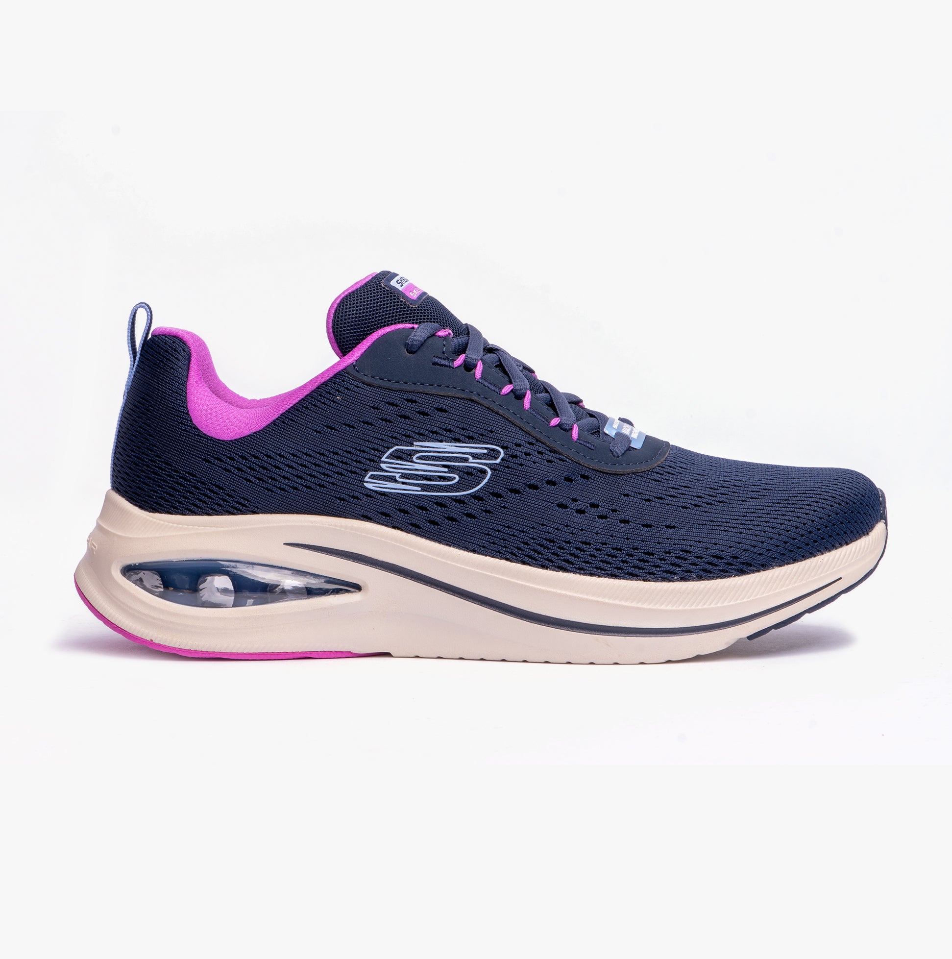 Shop Skechers 150131 NVMT SKECH AIR Womens Trainers Navy Shuperb