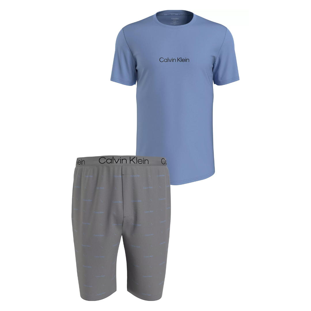 COTTON STRETCH Mens Short Pyjama Set