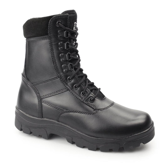 Grafters TOP GUN Unisex Leather Work Boots Black - Shuperb