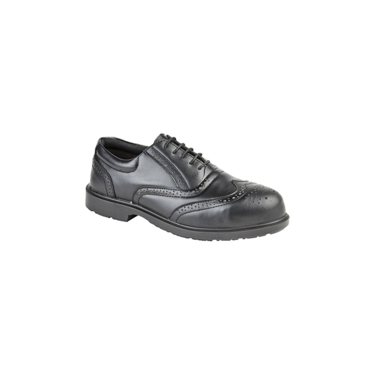 Grafters M9776A UNIFORM Mens Leather Safety Shoes Black - Shuperb