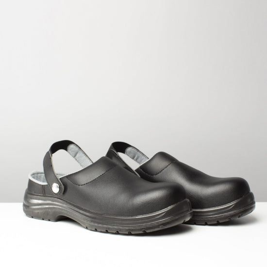 Amblers Safety FS514 Unisex Safety Clogs Black - Shuperb