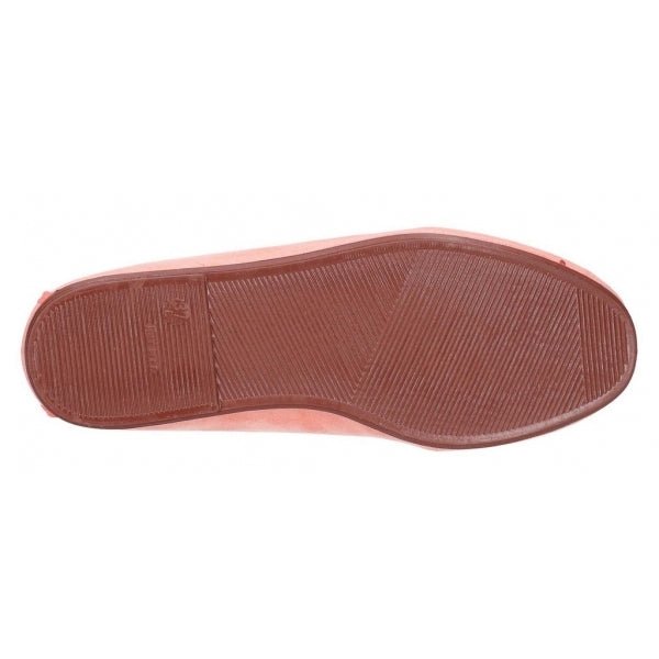 Flossy DOSIER Ladies Canvas Slip On Plimsolls Coral - Shuperb