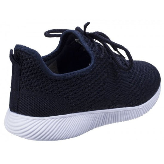 Divaz HEIDI Ladies Mesh Trainers Navy - Shuperb