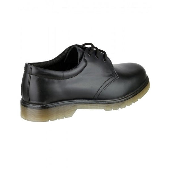 Amblers ALDERSHOT Unisex Leather Shoes Black - Shuperb