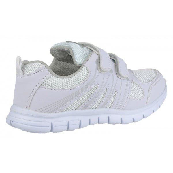 Mirak MILOS Womens Touch Fasten Trainers White - Shuperb