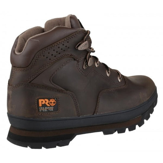 Timberland Pro EURO HIKER Mens Leather Safety Boots Brown - Shuperb