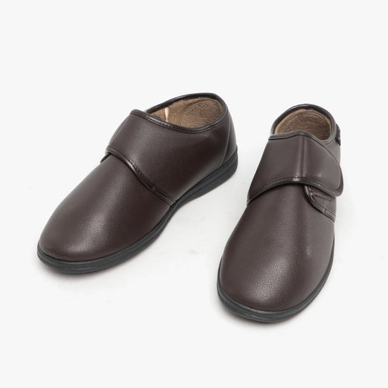 Dr Keller CHRIS Mens Full Slippers Brown - Shuperb