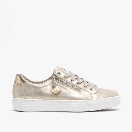 Rieker L59L8 - 62 Ladies Casual Trainers Gold - Shuperb