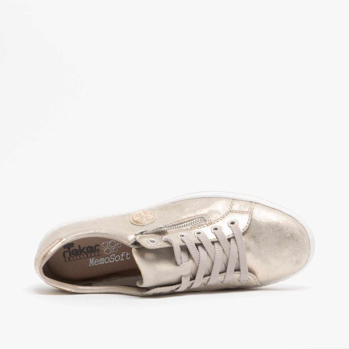 Rieker L59L8 - 62 Ladies Casual Trainers Gold - Shuperb