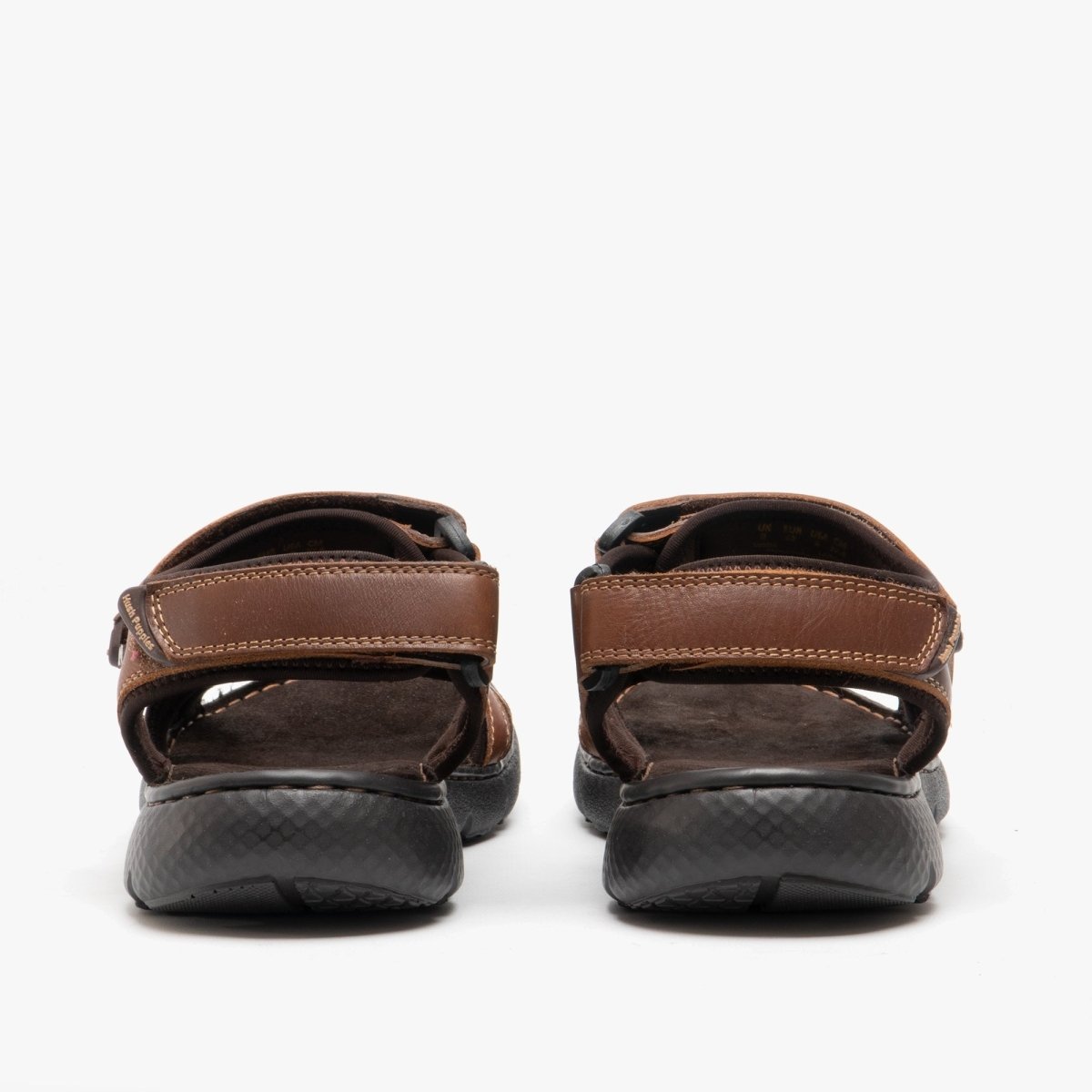 Hush Puppies CARTER Mens Leather Sandals Brown - Shuperb