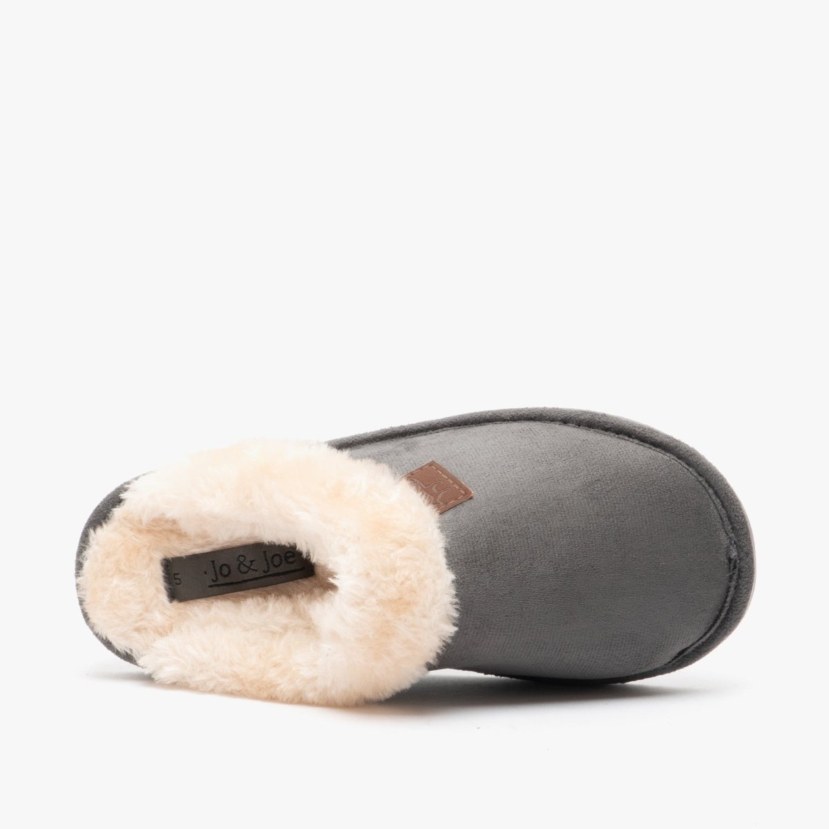 Jo & Joe WICKLOW Ladies Mule Slippers Charcoal - Shuperb