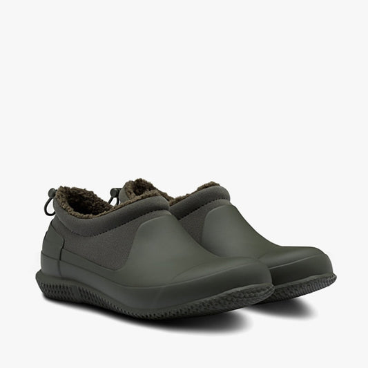 Hunter ORIGINAL SHERPA Ladies Rubber Shoes Dark Olive - Shuperb