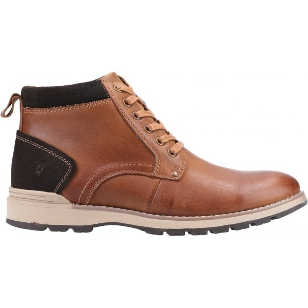 Hush Puppies DEAN Mens Waxy Nubuck Chukka Boots Tan | Shuperb