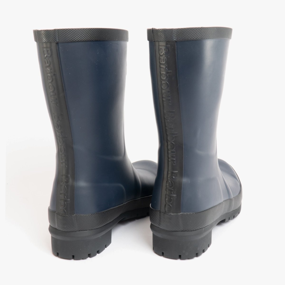 Barbour BANBURY Ladies Mid - Calf Wellington Boots Navy - Shuperb