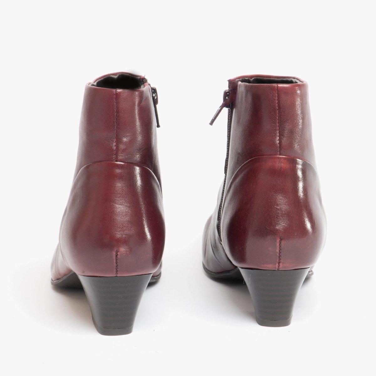 Lotus TARA Ladies Leather Ankle Boots Red - Shuperb