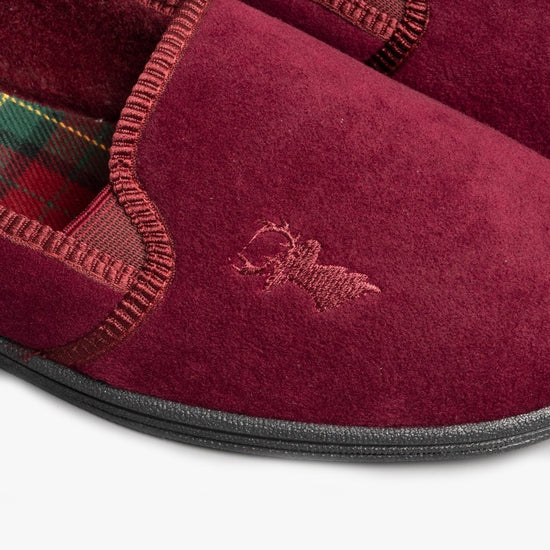 Mirak STAG Mens Slippers Wine - Shuperb