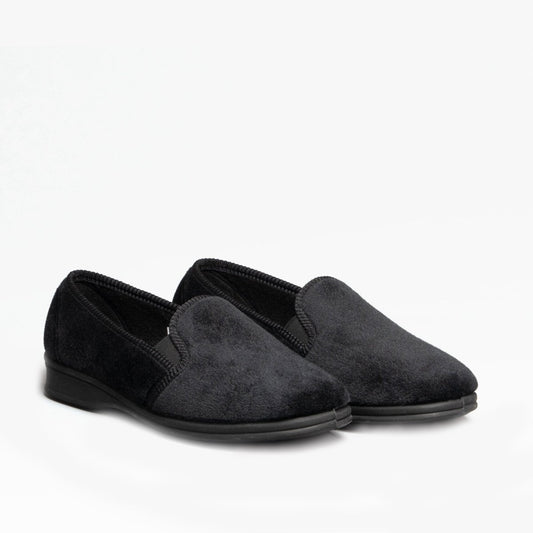 Mirak SHEPTON Mens Slippers Black - Shuperb