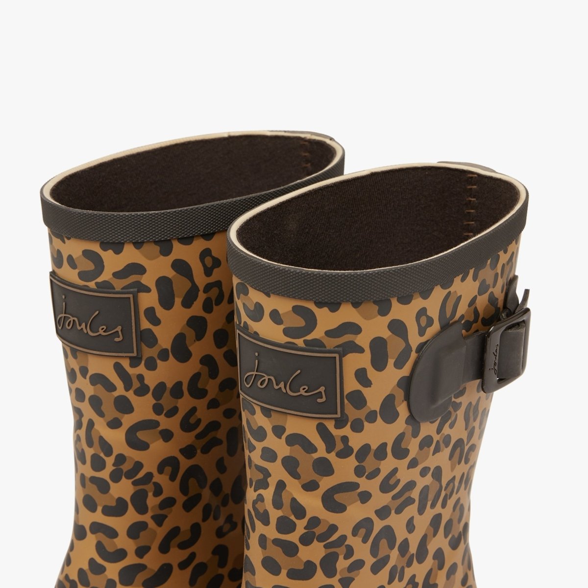 Joules MOLLY WELLY Ladies Rubber Wellies Tan Leopard - Shuperb