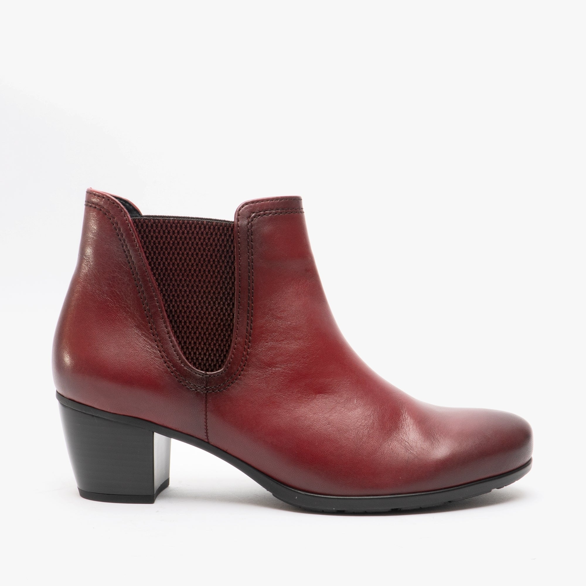 ECOLOGICAL Ladies Leather Ankle Boots Dark Red UK 4