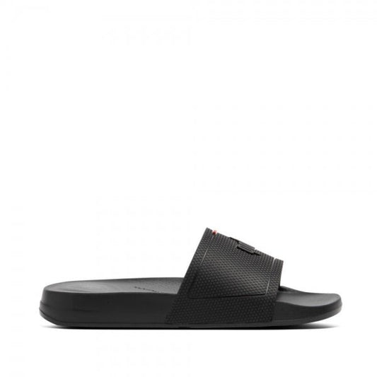 FitFlop IQUSHION SLIDE Ladies Rubber Sandals All Black - Shuperb