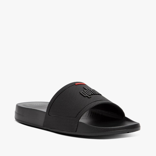 FitFlop IQUSHION SLIDE Ladies Rubber Sandals All Black - Shuperb