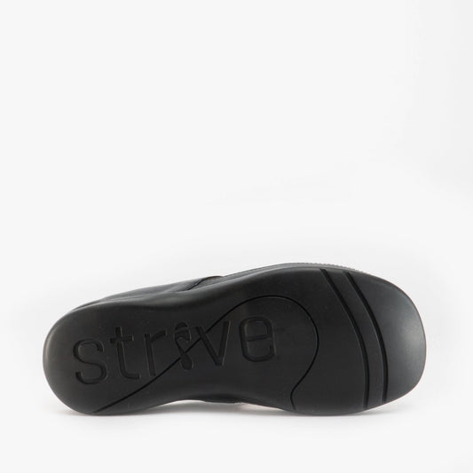 Strive MAUI Ladies Leather Toe Post Sandals Black - Shuperb