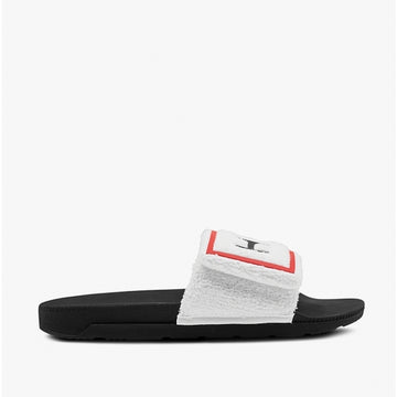 Hunter ORIGINAL LOGO SLIDE Ladies Sandals White/Black - Shuperb