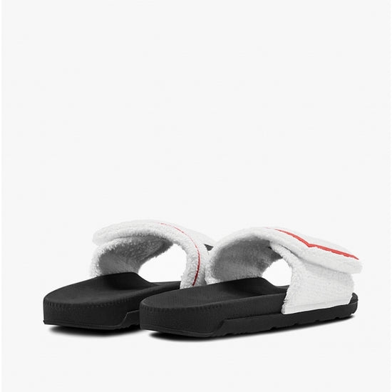 Hunter ORIGINAL LOGO SLIDE Ladies Sandals White/Black - Shuperb