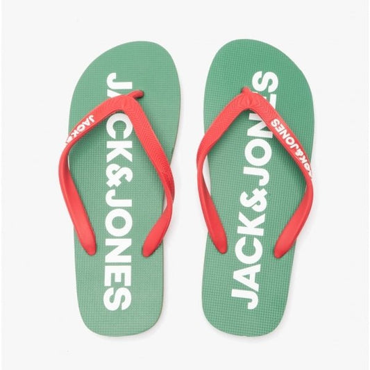 Jack & Jones LOGO POP Mens Rubber Flip Flops Amazon - Shuperb