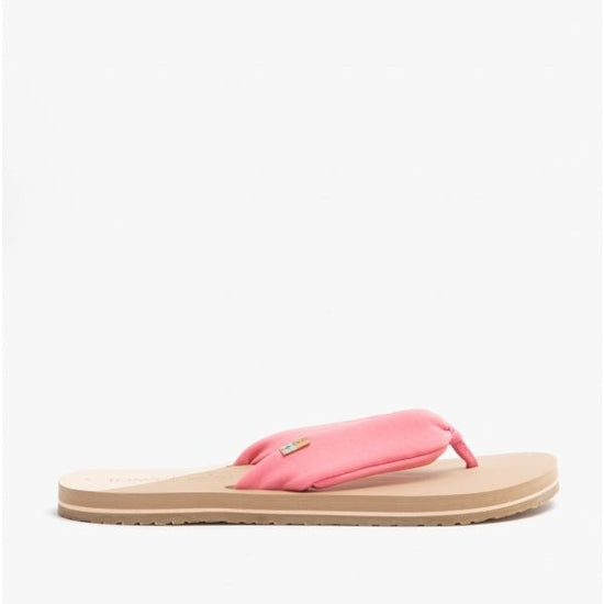 TOMS PIPER Ladies Jersey Flip Flops Pink - Shuperb