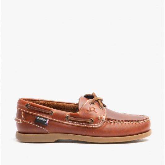 Chatham DECK LADY II Ladies Boat Shoes Chestnut - Shuperb