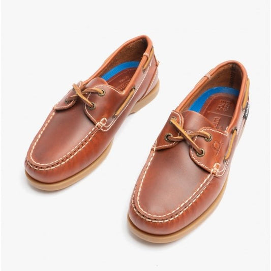 Chatham DECK LADY II Ladies Boat Shoes Chestnut - Shuperb