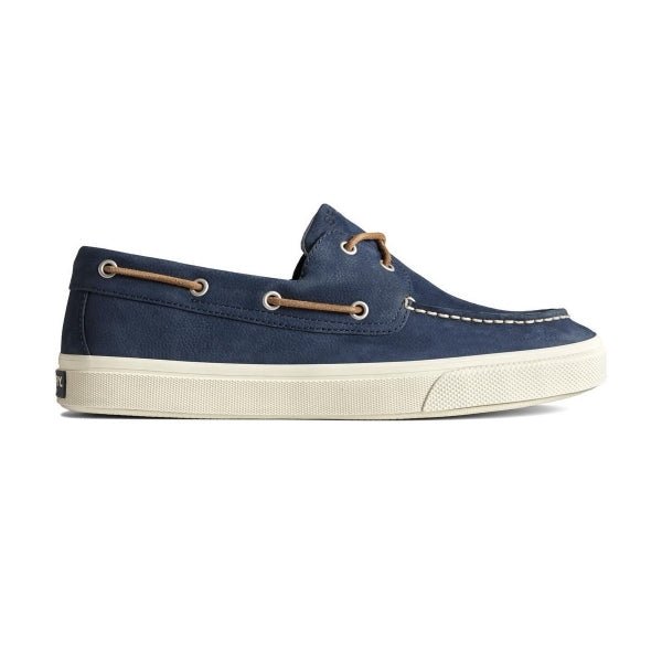 Sperry BAHAMA PLUSHWAVE Mens Leather Boat Shoes Navy - Shuperb