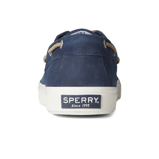 Sperry BAHAMA PLUSHWAVE Mens Leather Boat Shoes Navy - Shuperb