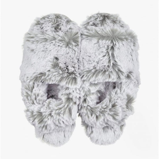 Bedroom Athletics CAMILA Ladies Faux Fur Slingback Slippers Arctic Hare - Shuperb