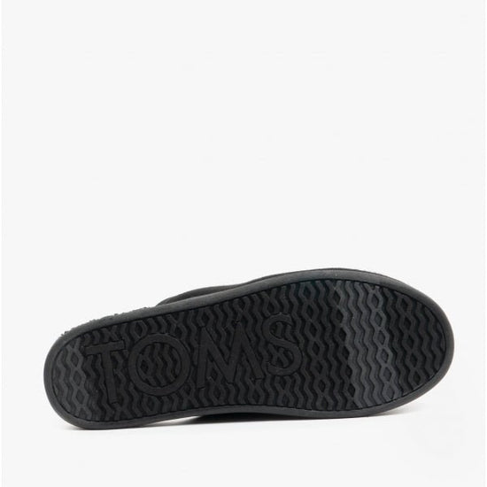 TOMS HARBOR Mens Felt Mule Slippers Black - Shuperb