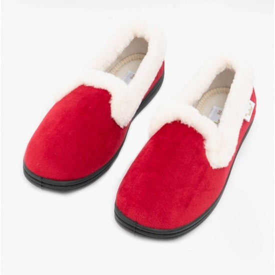 Dr Keller ALMA Ladies Full Slippers Red - Shuperb