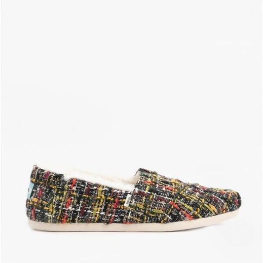 TOMS ALPARGATA Ladies Boucle Espadrilles Black/Multi - Shuperb