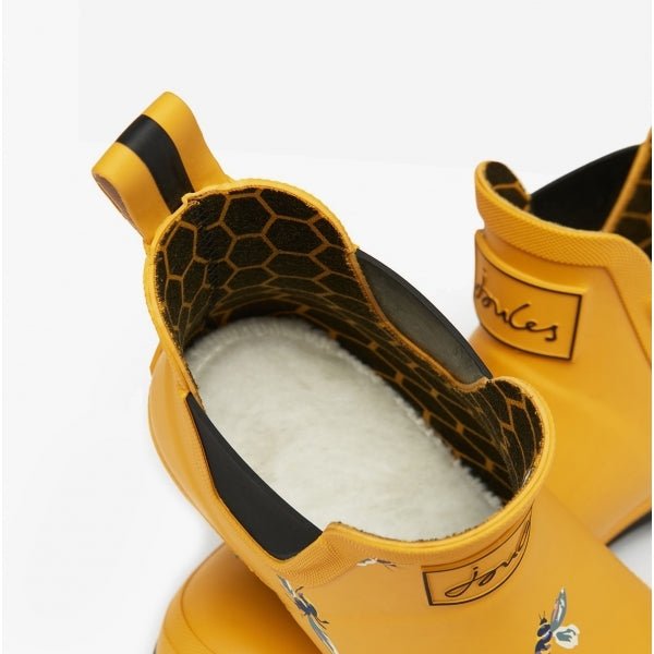 Joules WELLIBOB Ladies Rubber Wellies Yellow Bees - Shuperb