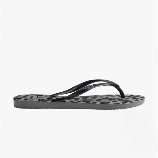 Havaianas HAV SLIM ANIMALS Ladies Flip Flops Steel Grey - Shuperb