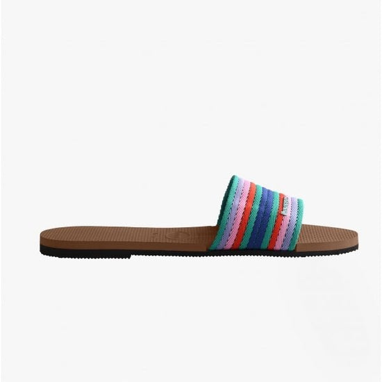 Havaianas HAV YOU MALTA MIX Ladies Sliders Rust - Shuperb